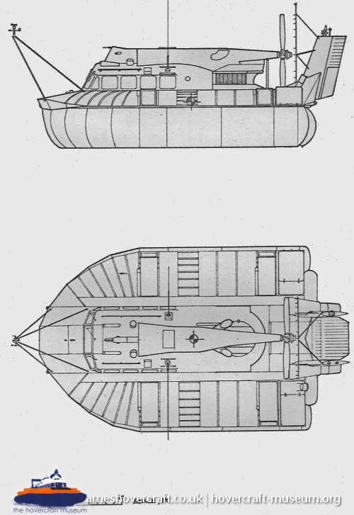SRN5 diagrams -  (credit: The <a href='http://www.hovercraft-museum.org/' target='_blank'>Hovercraft Museum Trust</a>).